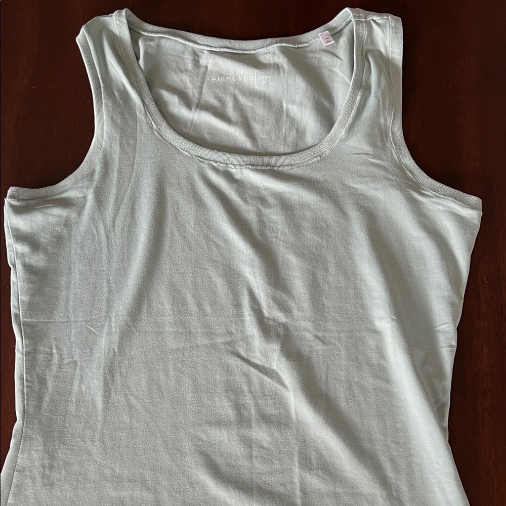 7 Diamonds Light Gray Tank Top